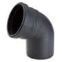 Golan Pipe Systems Quiet lyddæmpende afløbsbøjning på 75 mm med 67° vinkel i sort PP-MD materiale.