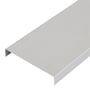 U-profil, blank aluminium, til bjælker og limtræ, 20 x 120 x 20 mm, 1 meter