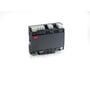 Danfoss AK-CC55 kølemøbelregulator med TXV/AKV, 3 relæer, CO2 kompatibel og MODBUS kommunikation i kompakt sort kabinet med tydelige mærkater.