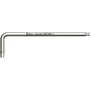 Wera unbrakonøgle 4,0 mm i rustfrit stål med Hex-Plus profil og kuglehoved, der måler 24x137 mm.