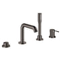 Grohe Essence 4-huls brusearmatur til kar, Poleret Hard Graphite