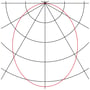Lysfordelingsdiagram med sorte og røde kurver for SLV Medo ring 60 LED-pendlen.