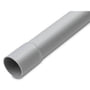 HFRIM-Turbo: Halogenfrit tyndt plastrør med muffe, lysegrå, 40 mm (1½") x 3 meter – Dietzel