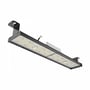 SpectrumLED linear high bay LED-armatur på 150 W set nedefra med synlige LED-linser og monteringsbeslag.