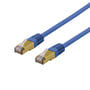 DELTACO S/FTP Cat6a patch kabel, LSZH, 0,5 meter, blå (udgået)