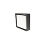 SG Armaturen Frame Square LED væg-/loftlampe i grafit med hvid diffusor, 7,2W og indbygget sensor.