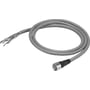 Omron F39-JG20A-D sikkerhedssensor kabel med 8-polet M12 hunstik og 20m grå ledning med afisolerede ender.