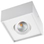 SG Armaturen Cube LED loftarmatur, hvid, med 6W effekt og 42° spredningsvinkel, vist med synlig LED-lyskilde.