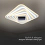 V-TAC 150W LED loftlampe monteret på et loft med stilfuldt og elegant designer udseende.