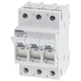 Siemens 3-polet sikringsafbryder 5SG7 D01/16A til 400V AC, med nummererede tilslutninger 1-6 for nem installation.