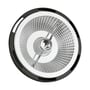 SpectrumLED GU10 LED-spot i AR111-format med sort hus, 10 W og 3000 K, set forfra med den facetterede reflektor synlig.