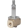 Danfoss EV310B magnetventil, messing hus, G ¼" gevind, NC funktion, direkte styret 3/2 vejs, med fkm tætning.