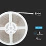 V-TAC LED-strip på spole med grafik, der viser bredden på 8 mm, 12 V og fem meters længde.