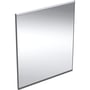 Geberit Option Plus firkantet spejl med lys, sort mat, 60 cm x 70 cm