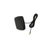 IP67 skruemonteret antenne med sort kabel og guldfarvet stik, viser antennens flade design.