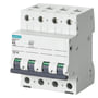 Siemens automatsikring 63A, 4-polet med 6kA brydeevne, model 5SL6410-6, til 400V AC installation.