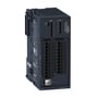 Set fra siden af Schneider Electric Tm3-modul Ekspert 2 HSC + Event, viser tilslutningsklemmer og modelnummer.
