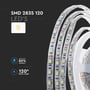 V-TAC LED lysliste med 120 stk. 2835 SMD LED pr. meter, 120 graders spredning og energibesparende funktion.