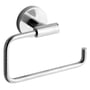 Lavabo Luna toiletpapirholder i krom, fremstillet af massiv messing med blank overflade og bagplade.