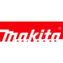 Makitas røde logo vises alene som mærkegrafik for falshøvlen DKP180Z på 18 V med 82 mm høvlebredde.