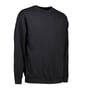 ID Identity GAME sweatshirt 0600 i sort, størrelse S, med rund hals og lange ærmer.