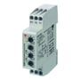 Carlo Gavazzi DCB51CM24 taktgiver set tættere på, med tydelige tidsindstillinger, terminalmærker og koblingsdiagram på siden.