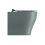 GSI Tono back-to-wall-toilet i mat agavegrøn set fra siden med flad bagside, buet skål og låg.