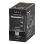 Weidmüller PRO BAS 90W 24V 3.8A strømforsyning med tydelig mærkning for input og output spænding samt DC OK indikator.