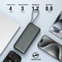4smarts Enterprise-powerbank mellem mobiltelefoner og en spillekonsol med grafik om antal opladninger.