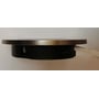 ID-LED 12 V-spot set fra siden med sølvfarvet kant, sort bagside og fastmonteret ledning.