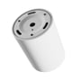 Undersiden af SpectrumLED Orbito overfladespot, der viser monteringspladen med huller til installation.