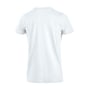 Bagfra set hvid Premium T-shirt i størrelse XL, der viser en ren og enkel ryg uden detaljer.