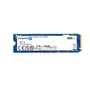 Kingston NV3 500 GB M.2 2280 SSD set lige forfra med hvid mærkat og modelnavn på printkortet.