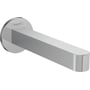 Hansgrohe Finoris kartud i blank krom med 174 mm fremspring, designet til indbygning med diskret Hansgrohe logo.