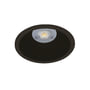 SG Armaturen Rax Soft 200 downlight i sort finish med synlig LED-lyskilde og satin matt reflector, 2200 lumen 3000K.