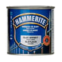 Lukket dåse af Hammerite Glat Sølv metalmaling, 250ml, vist med etiket på dansk, svensk og norsk.
