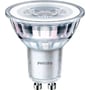 Philips GU10 LED-pære med 3000K, CRI>80 og 265 lumen, designet til indbygningsspots.