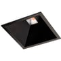 SG Armaturen Soft Square downlight i sort aluminium med 12W LED, 2700K og 880lm, der giver varmt hvidt lys.