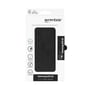 Emballage til Samsung Galaxy A35 5G PU wallet cover, sort, fremstillet af 50% genanvendt materiale.