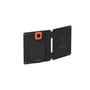 Xtorm 14W solcellelader med USB-C og USB-A udgange, sort stofdesign og en orange indikator.
