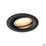 SLV NUMINOS MOVE M indbygningsspot med en 17W LED lyskilde i varm hvid (3000K) og 20 graders spredning, sort finish.