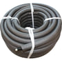 Unipex RIR isoleret PEXc-rør med 15mm diameter og 2,5mm godstykkelse, leveres i en 50 meter lang rulle i grå isolering.