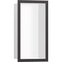 Hansgrohe XtraStoris Individual vægniche med sort designramme, 300x150x100mm, rustfrit stål.