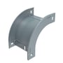 Legrand P31 udvendig bøjning 60x300 mm i varmgalvaniseret stål, vist fra siden mod hvid baggrund.