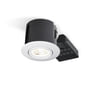 Nordtronic Quick Spot indbygningsspot 230V LED (rund) inkl. LED-pære (Energetic / CRI>80 / 4,8W / 345 lm / 2700K / 36° / F / ikke dæmpbar), hvid (mat)