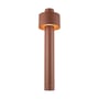 SLV Photoni cyl 75 pullert i rustfarvet aluminium med en diameter på 224 mm og 750 mm højde.