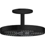 AXOR hovedbruser med loftmontering og en mat sort finish, diameter 280mm med flere stråledyser.