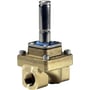 Danfoss EV250B magnetventil NO med G1/2 messing tilslutning og EPDM tætning, tvangsstyret og normalt åben.