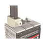 ABB Klemme FC CuAl til 4x70-240mm2 ledere, viser tilslutning til T7/T7M/X1 1250 fast med 2 grå kabler.