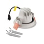 Bagsiden af SLV NUMINOS® MOVE XS indbygningsspot med ledning, fjedre og løse monteringsdele.